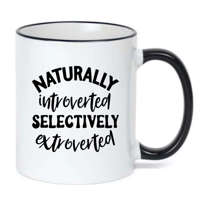 Naturally Introverted Selectively Extroverted Black Color Changing Mug