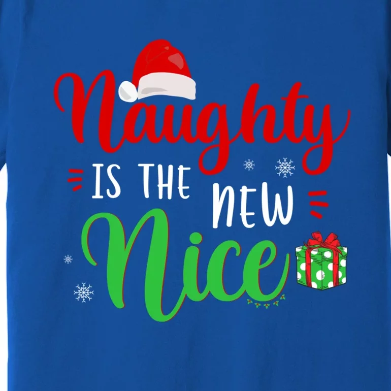 Naughty Is The New Nice Clothes Funny Holiday Gift Christmas Gift Premium T-Shirt