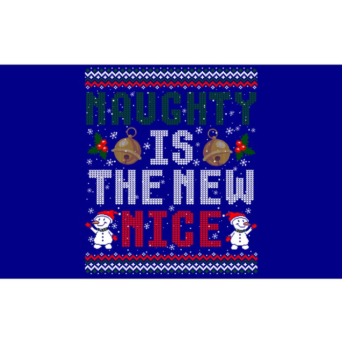 Naughty Is The New Nice Funny Christmas Ugly Sweater Gift Bumper Sticker