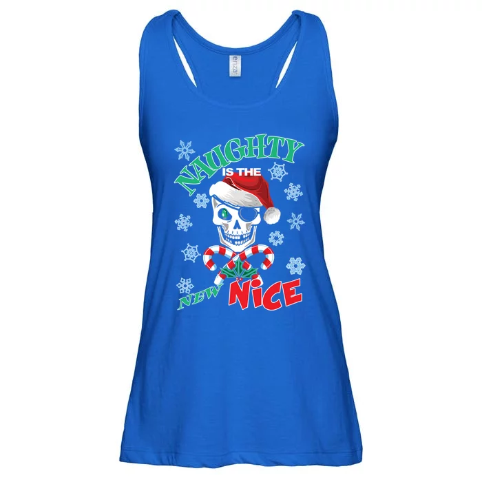 Naughty Is The New Nice Funny SantaS List Christmas Funny Gift Ladies Essential Flowy Tank