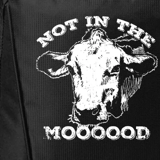 Not In The Mood Funny Cow City Backpack