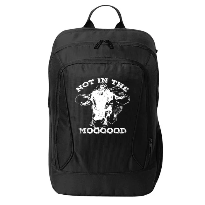 Not In The Mood Funny Cow City Backpack