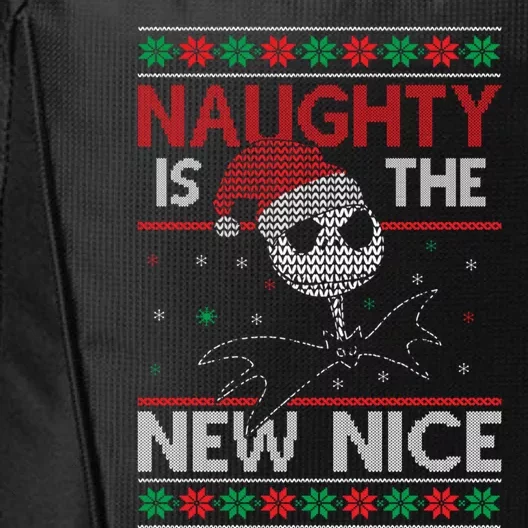 Naughty Is The New Nice Ugly Sweater Meaningful Gift City Backpack