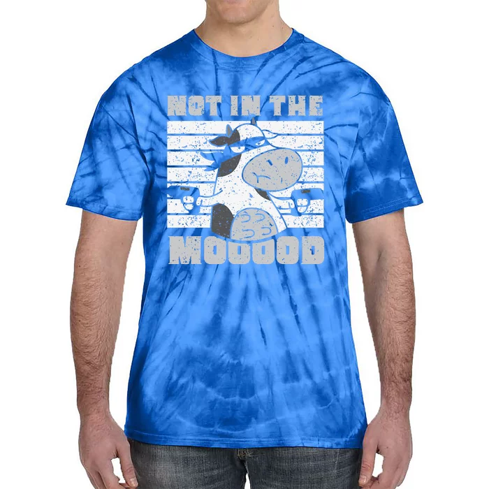 Not In The Mooood Cow Cows Farm Animals Lover Tie-Dye T-Shirt