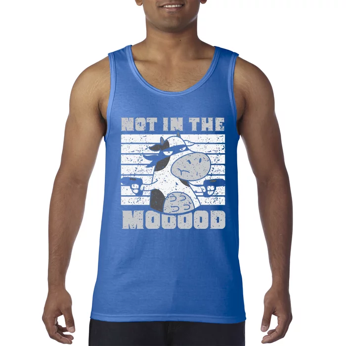 Not In The Mooood Cow Cows Farm Animals Lover Tank Top