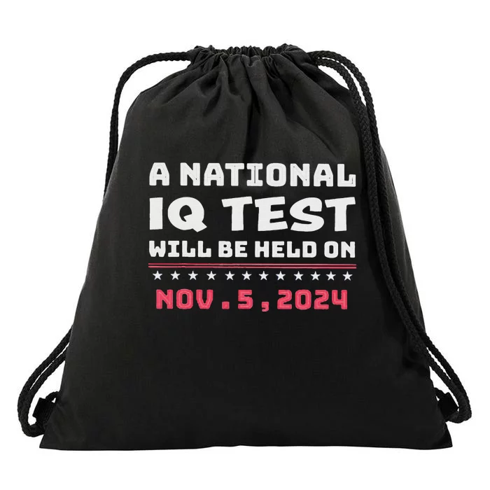 National Iq Test Alert November 5th 2024 Drawstring Bag