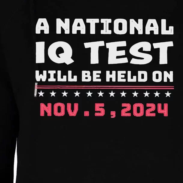 National Iq Test Alert November 5th 2024 Womens Funnel Neck Pullover Hood