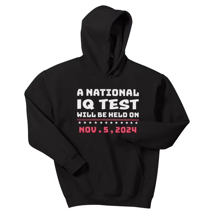 National Iq Test Alert November 5th 2024 Kids Hoodie