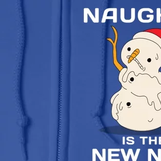 Naughty Is The New Nice Christmas Graphic Design Cool Gift Full Zip Hoodie