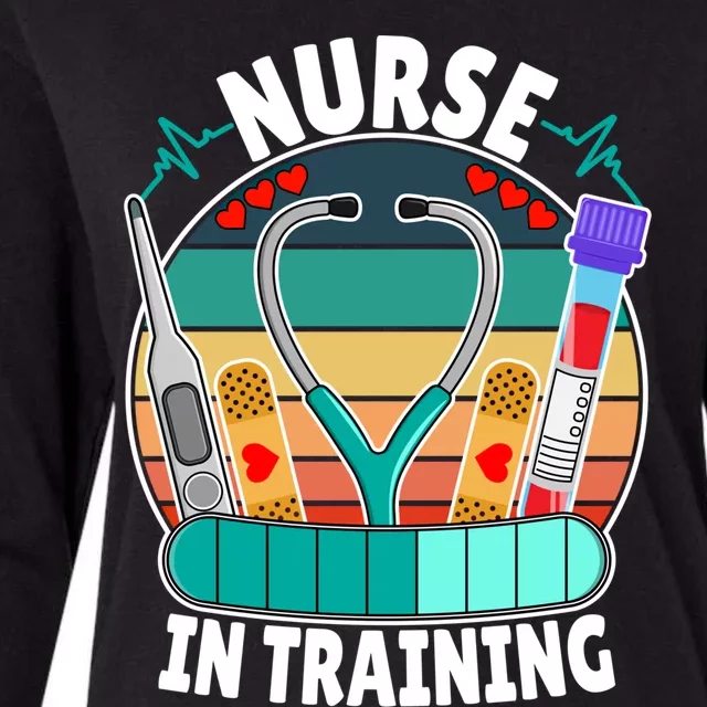 Nurse In Training Nursing Student Funny Future Nurse Great Gift Womens Cotton Relaxed Long Sleeve T-Shirt