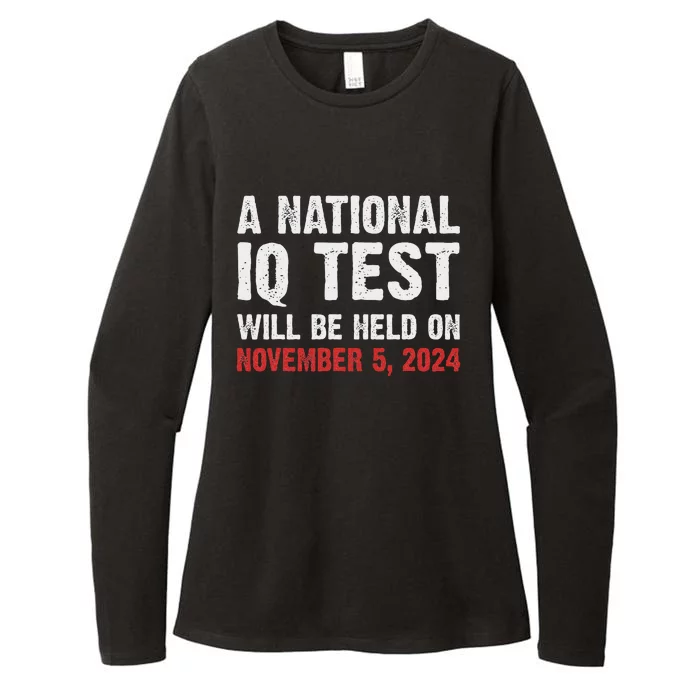 National Iq Test Announcement November 5 2024 Womens CVC Long Sleeve Shirt