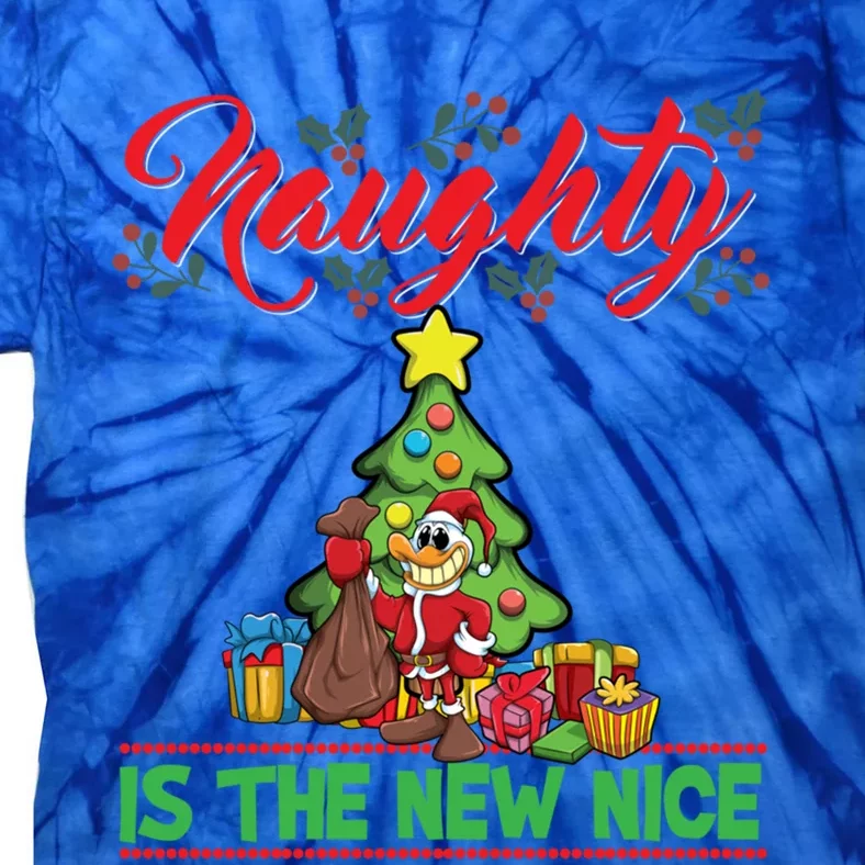 Naughty Is The New Nice Christmas Santa Xmas Gift Tie-Dye T-Shirt