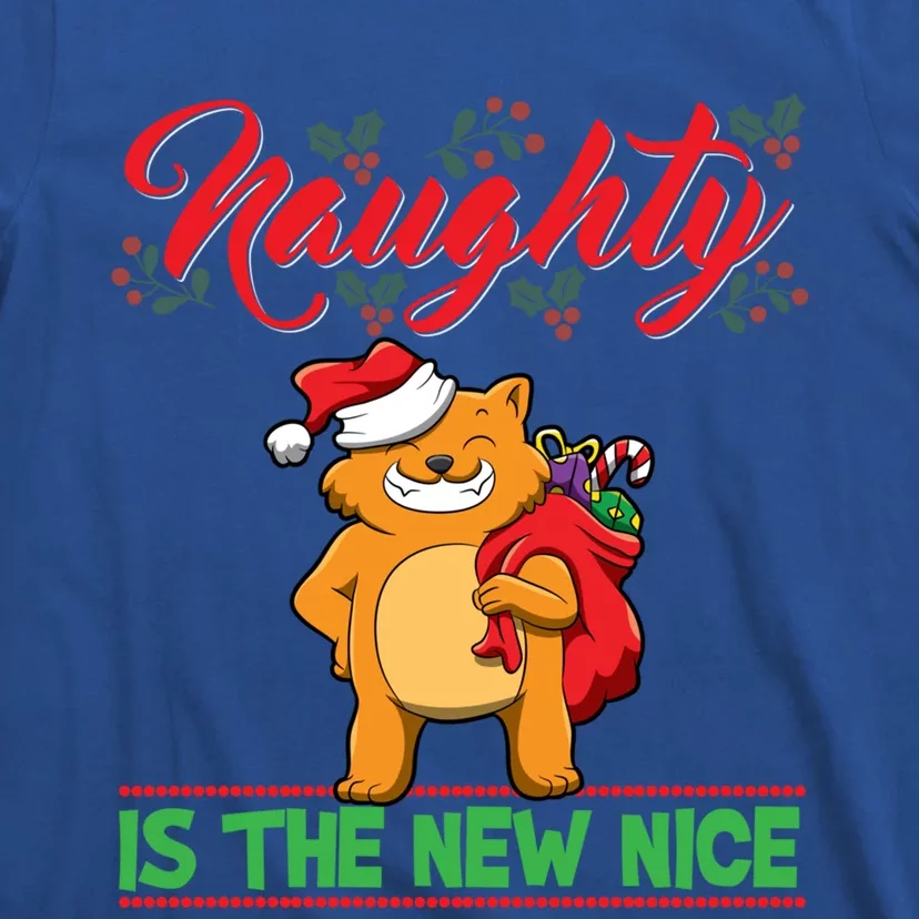 Naughty Is The New Nice Christmas Santa Xmas Funny Gift T-Shirt