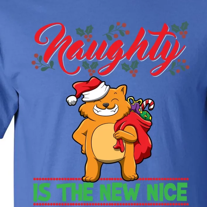 Naughty Is The New Nice Christmas Santa Xmas Funny Gift Tall T-Shirt