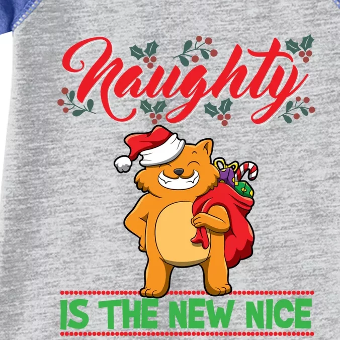 Naughty Is The New Nice Christmas Santa Xmas Funny Gift Infant Baby Jersey Bodysuit