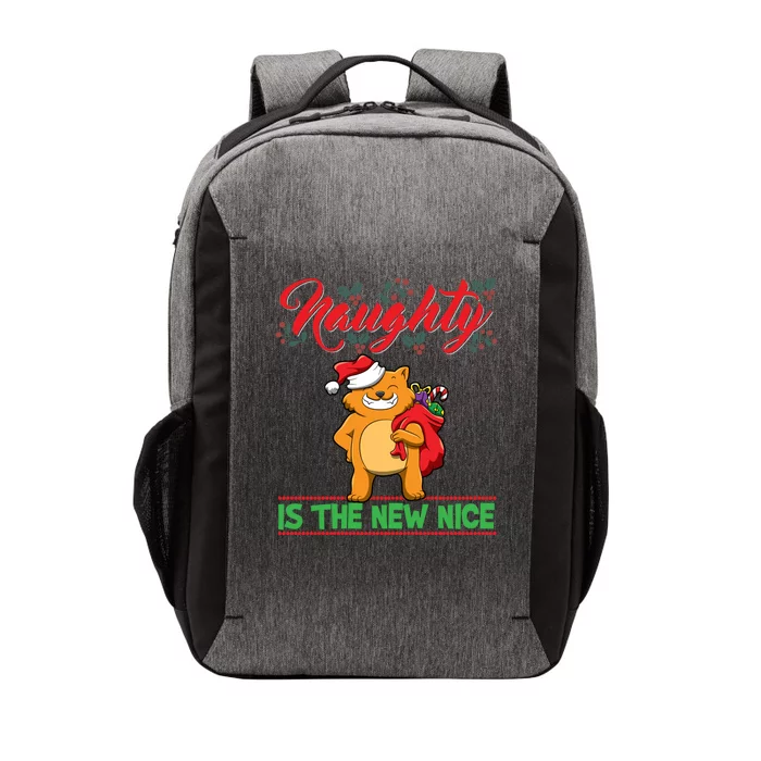 Naughty Is The New Nice Christmas Santa Xmas Funny Gift Vector Backpack