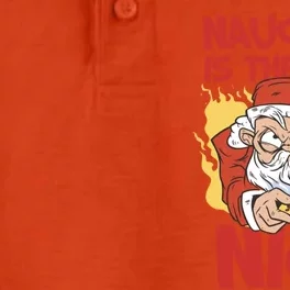 Naughty Is The New Nice Christmas Xmas Santaclause Santa Gift Dry Zone Grid Performance Polo