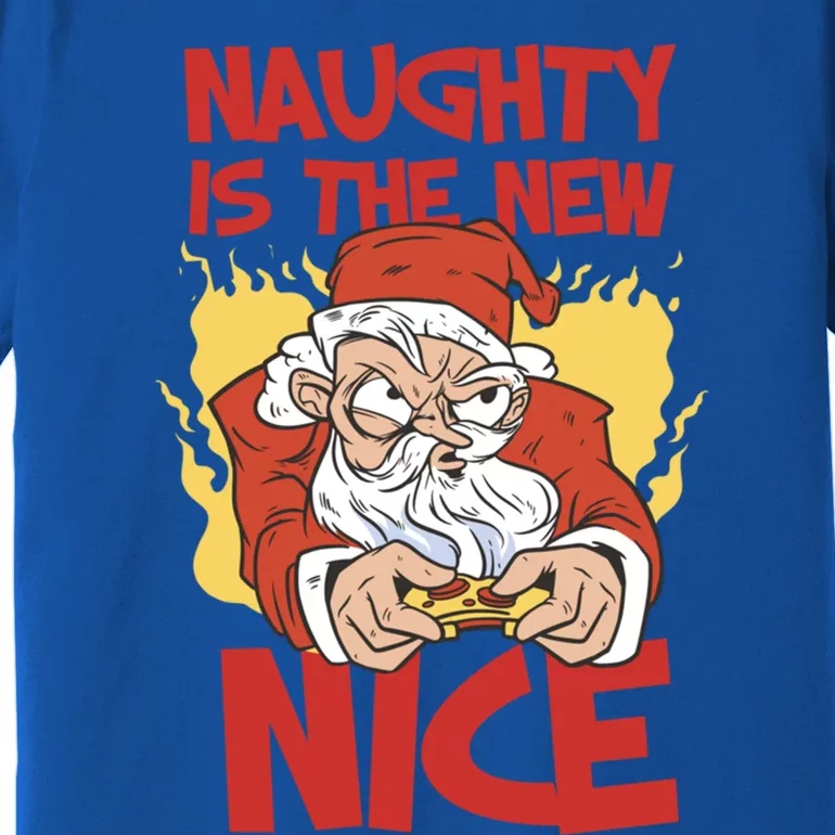 Naughty Is The New Nice Christmas Xmas Santaclause Santa Gift Premium T-Shirt