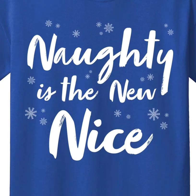 Naughty Is The New Nice Funny Merry Christmas Holiday Gift Kids T-Shirt