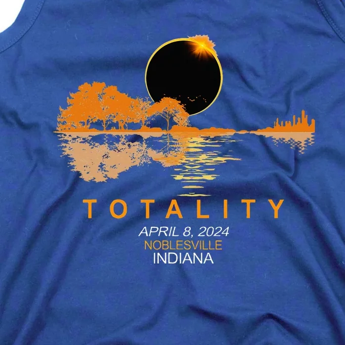 Noblesville Indiana Total Solar Eclipse 2024 Guitar Tank Top