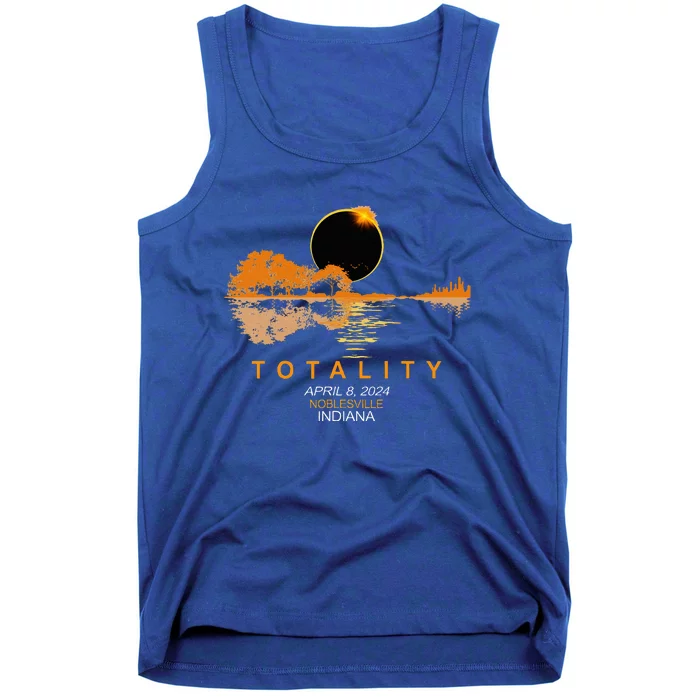 Noblesville Indiana Total Solar Eclipse 2024 Guitar Tank Top