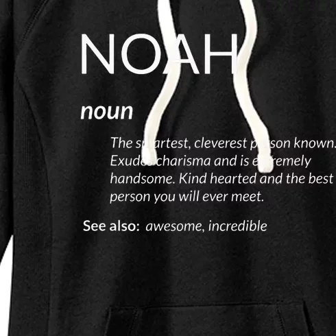 Noah Is The Best Funny Name Definition Noah Women's Fleece Hoodie