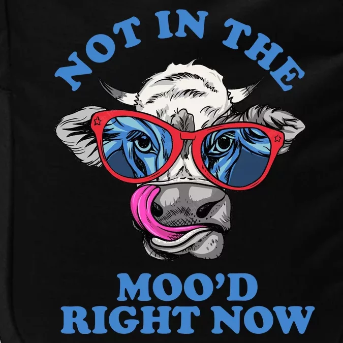 Not In The Mood Right Now Funny Cow Impact Tech Backpack