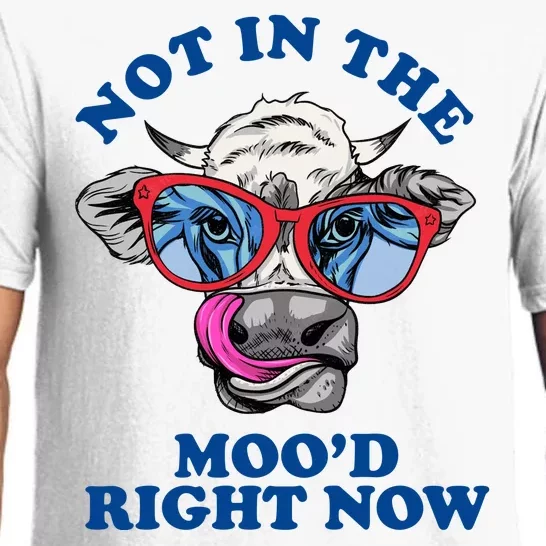 Not In The Mood Right Now Funny Cow Pajama Set