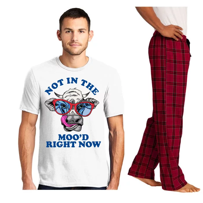 Not In The Mood Right Now Funny Cow Pajama Set