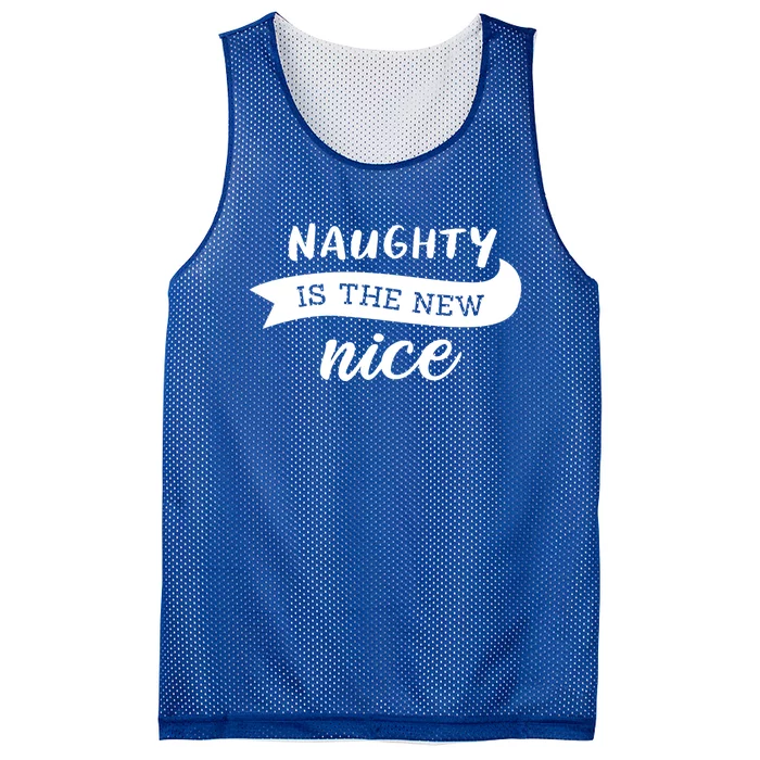 Naughty Is The New Nice Gift Mesh Reversible Basketball Jersey Tank