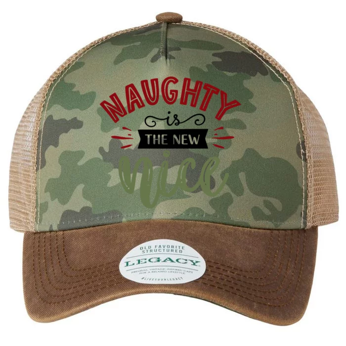 Naughty Is The New Nice Cool Gift Legacy Tie Dye Trucker Hat