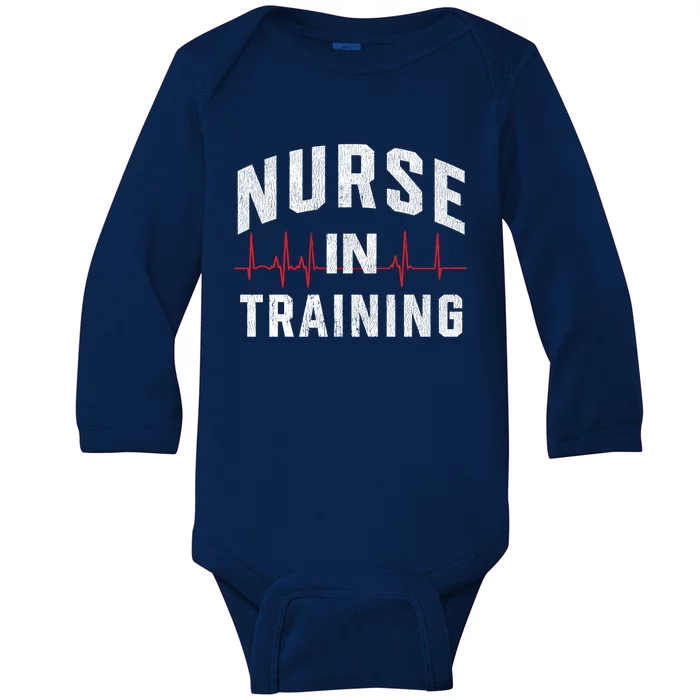 Nurse In Training Nursing School Student Future Nurse Gift Baby Long Sleeve Bodysuit