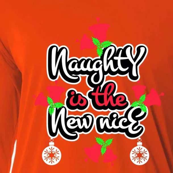 Naughty Is The New Nice Ugly Christmas Pyjamas Gift Cooling Performance Long Sleeve Crew