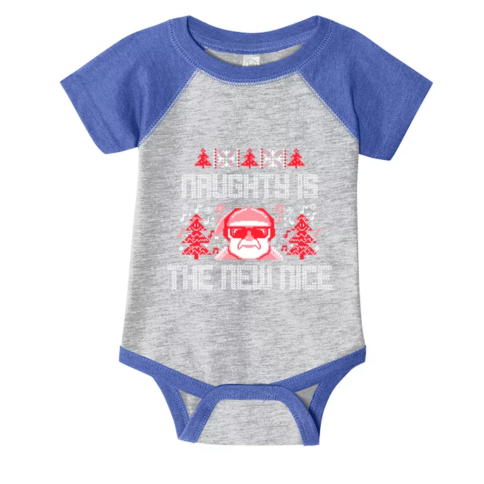 Naughty Is The New Nice Christmas Santa Gift Infant Baby Jersey Bodysuit