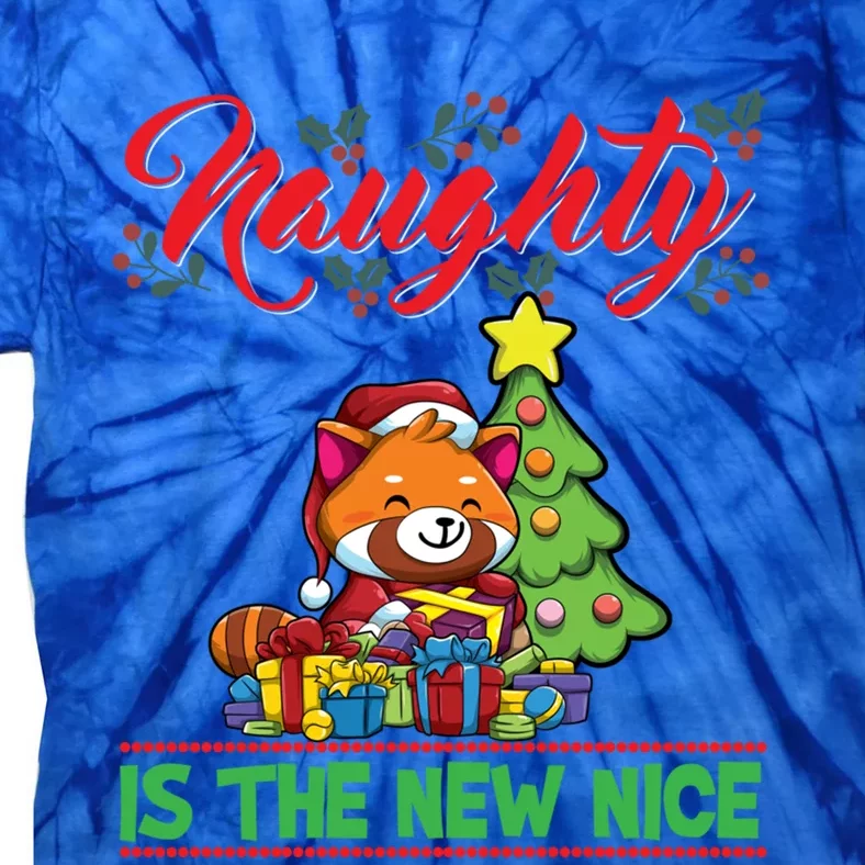 Naughty Is The New Nice Christmas Santa Xmas Gift Tie-Dye T-Shirt