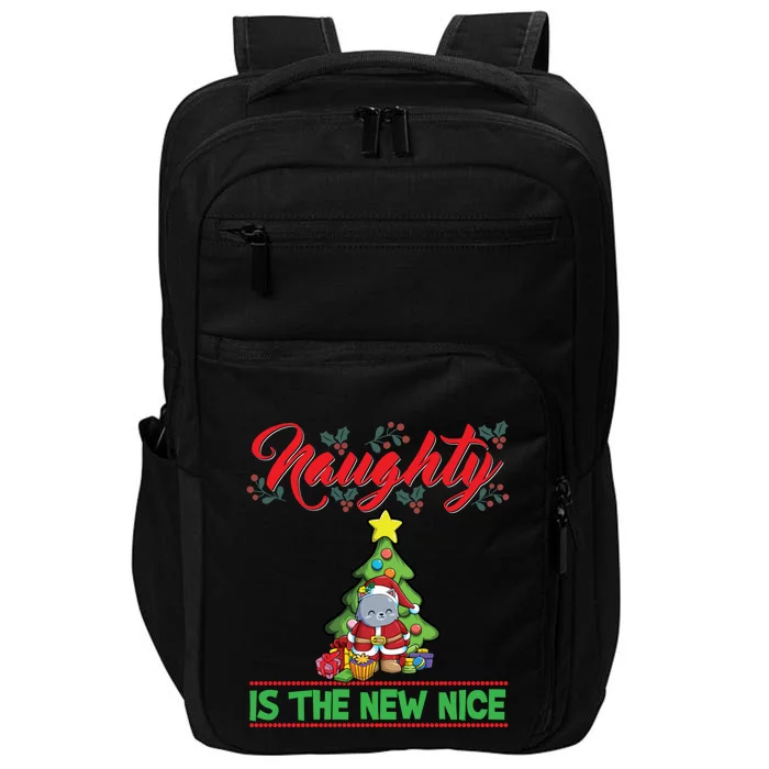 Naughty Is The New Nice Christmas Santa Xmas Gift Impact Tech Backpack