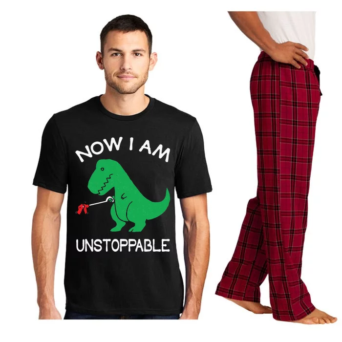 Now I'm Unstoppable Funny TRex Dinosaur Pajama Set