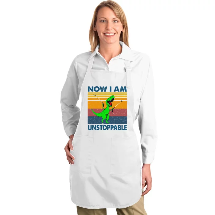 Now Im Unstoppable Full-Length Apron With Pocket