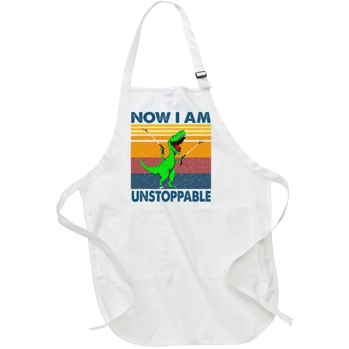 Now Im Unstoppable Full-Length Apron With Pocket