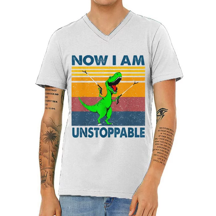 Now Im Unstoppable V-Neck T-Shirt