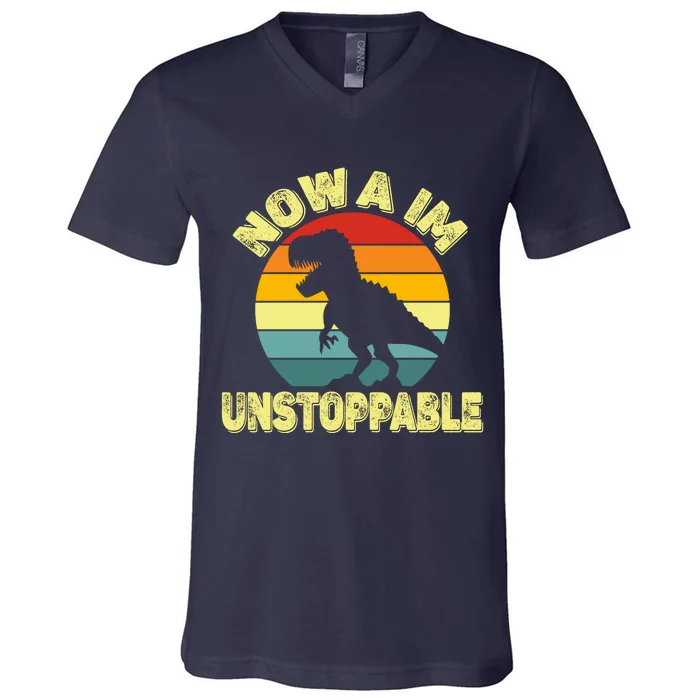 Now Iam Unstoppable V-Neck T-Shirt