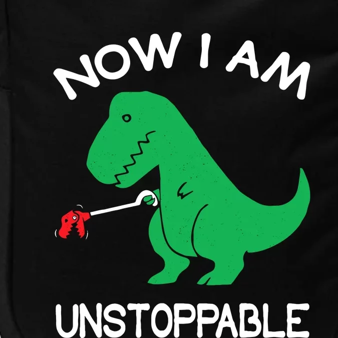 Now IM Unstoppable Funny Trex Dinosaur Impact Tech Backpack