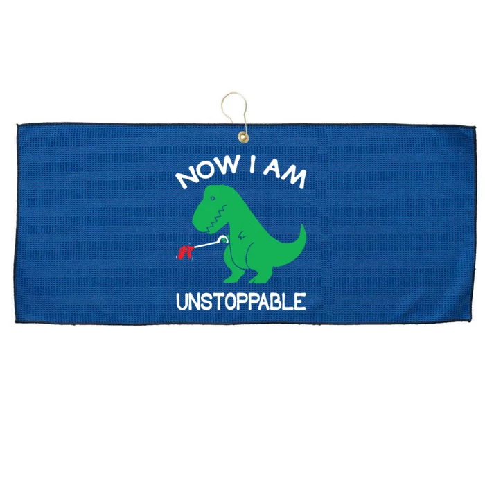 Now IM Unstoppable Funny Trex Dinosaur Large Microfiber Waffle Golf Towel