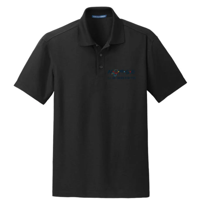 Nurse , I Will Be There For You Dry Zone Grid Performance Polo