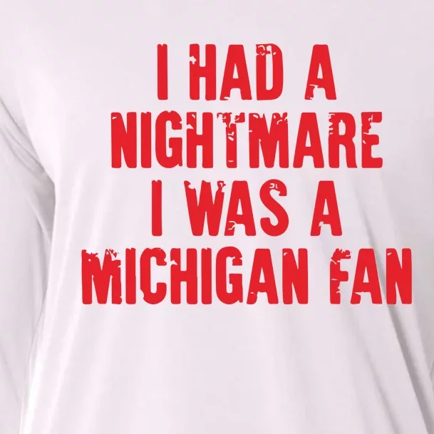 Nightmare I Was A Michigan Football Team Cooling Performance Long Sleeve Crew