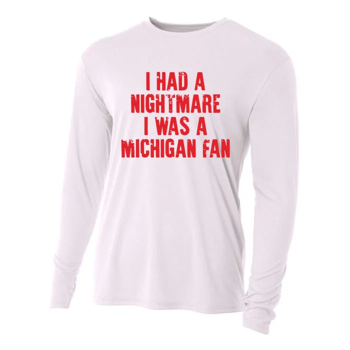 Nightmare I Was A Michigan Football Team Cooling Performance Long Sleeve Crew