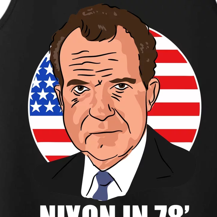 Nixon In 78' President USA Flag Performance Tank