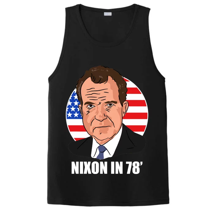 Nixon In 78' President USA Flag Performance Tank