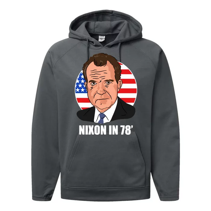 Nixon In 78' President USA Flag Performance Fleece Hoodie