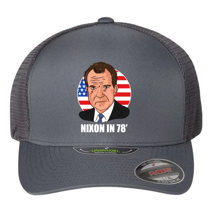 Nixon In 78' President USA Flag Flexfit Unipanel Trucker Cap